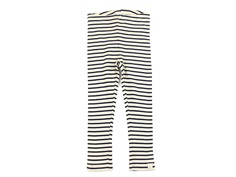 Petit Piao indigo plum/dark off white striped leggings modal